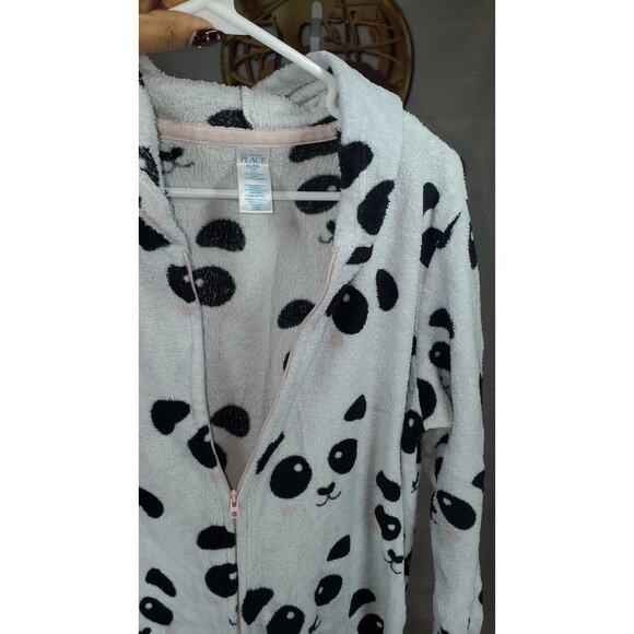 The Children’s Place Panda Hooded Fleece Onesie Kids 14 XL - Picture 4 of 5